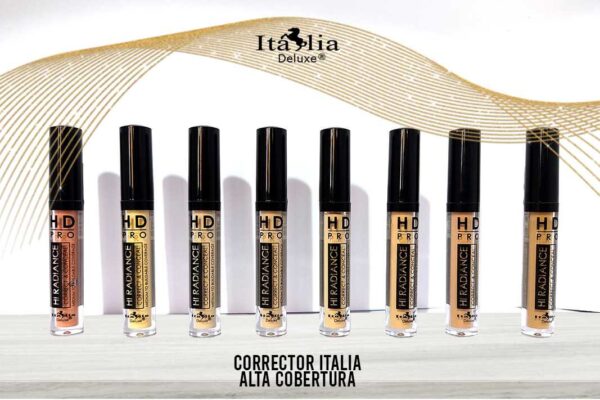 Corrector Liquido Hd Pro Hi Coleccion 8 Pzas Italia Deluxe