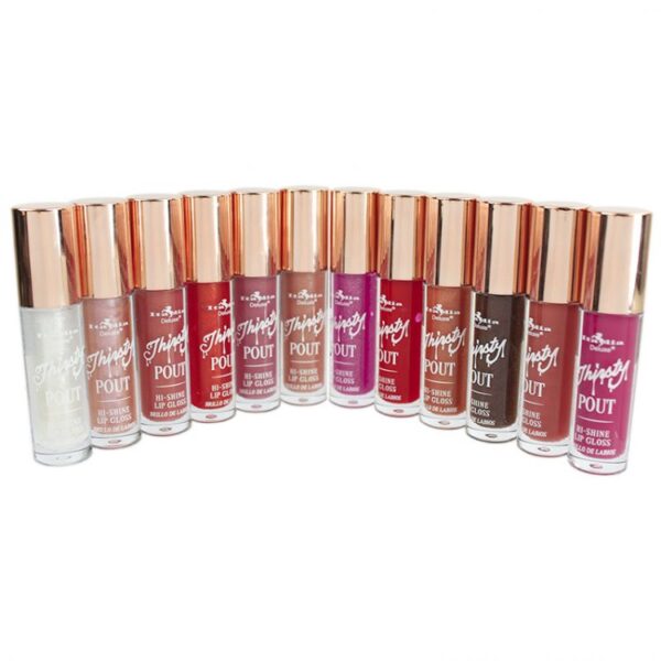 Lip Gloss Thirsty Pout Brillo Labial Set 12 Tonos Italia Deluxe