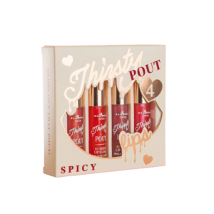 SET DE 4 GLOSS THIRSTY POUT SPICY ITALIA DELUXE